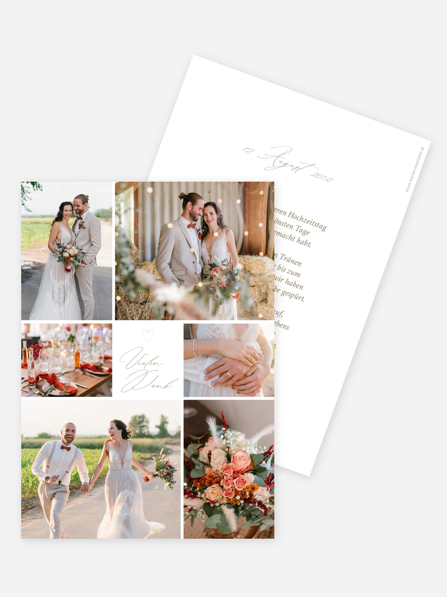Dankeskarte Hochzeit Beautiful Day