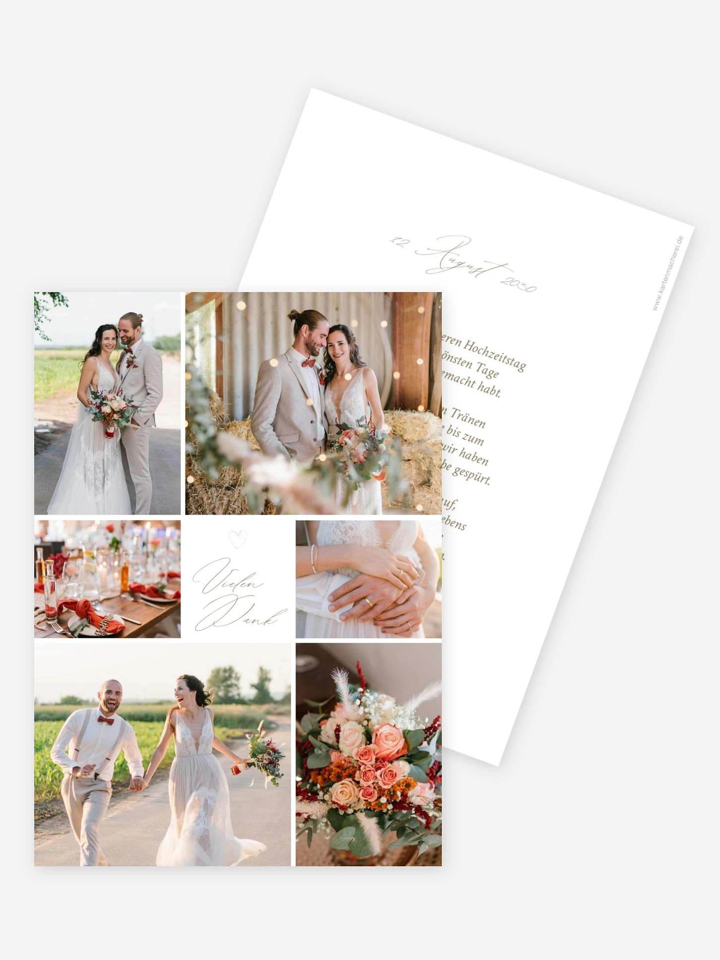 Dankeskarte Hochzeit Beautiful Day