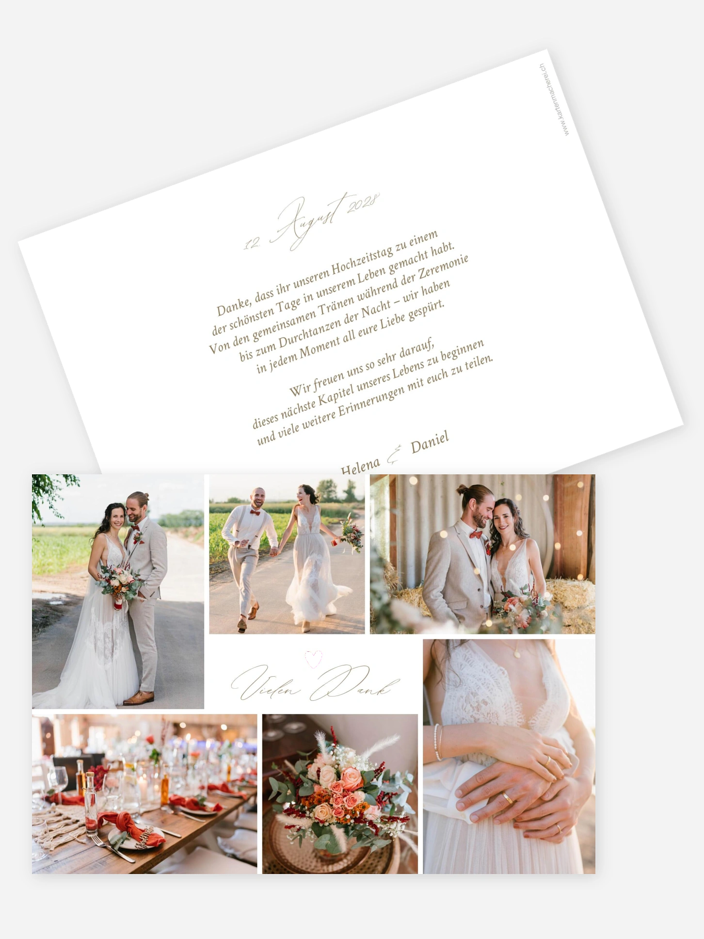 Dankeskarte Hochzeit Beautiful Day