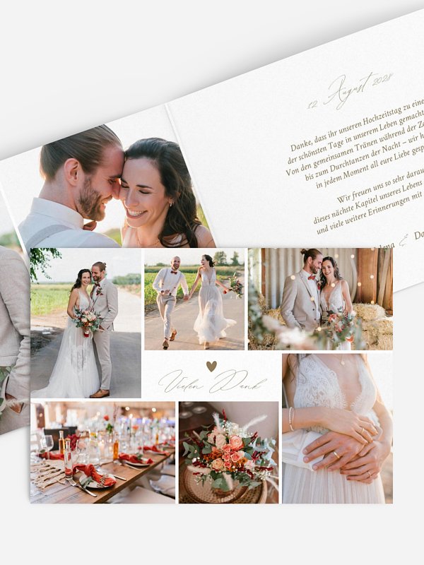 Dankeskarte Hochzeit Beautiful Day