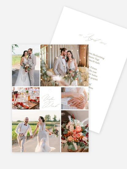Dankeskarte Hochzeit Beautiful Day