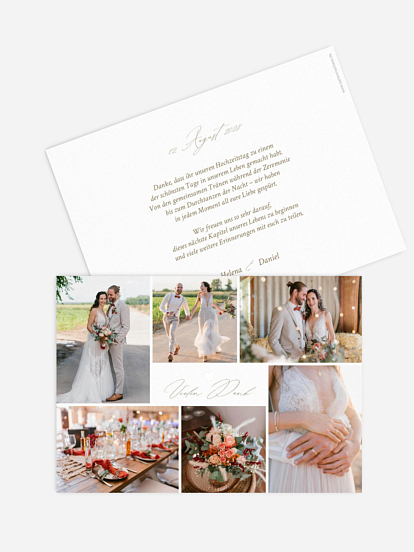 Dankeskarte Hochzeit Beautiful Day