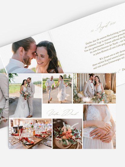 Dankeskarte Hochzeit Beautiful Day