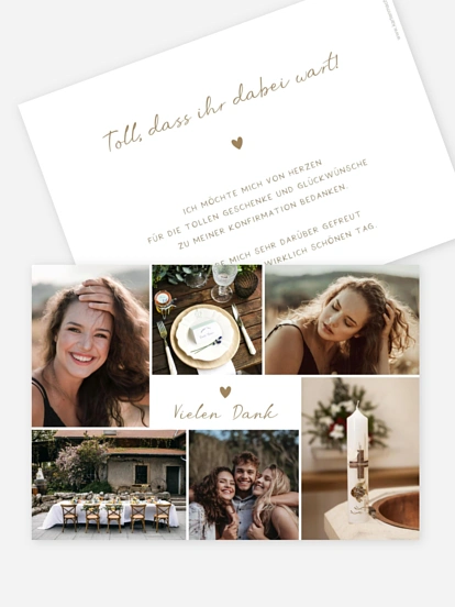 Danksagung Konfirmation Beautiful Day