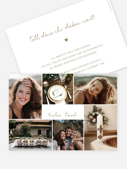 Danksagung Konfirmation Beautiful Day