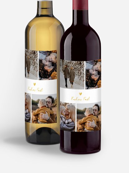 Flaschenetiketten Weihnachten Beautiful Day