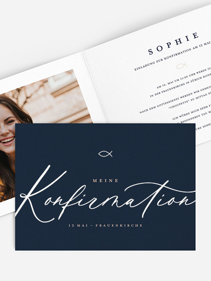 Konfirmationseinladung Fest des Glaubens