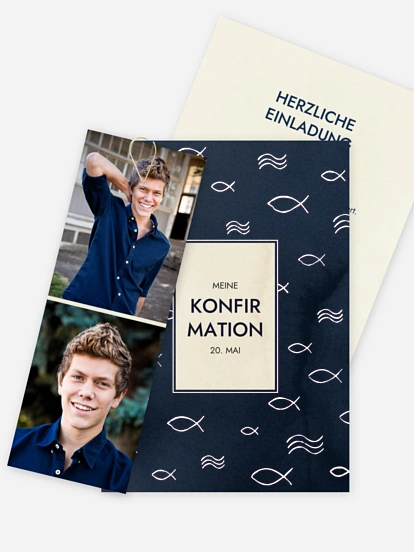 Konfirmationseinladung Ichthys