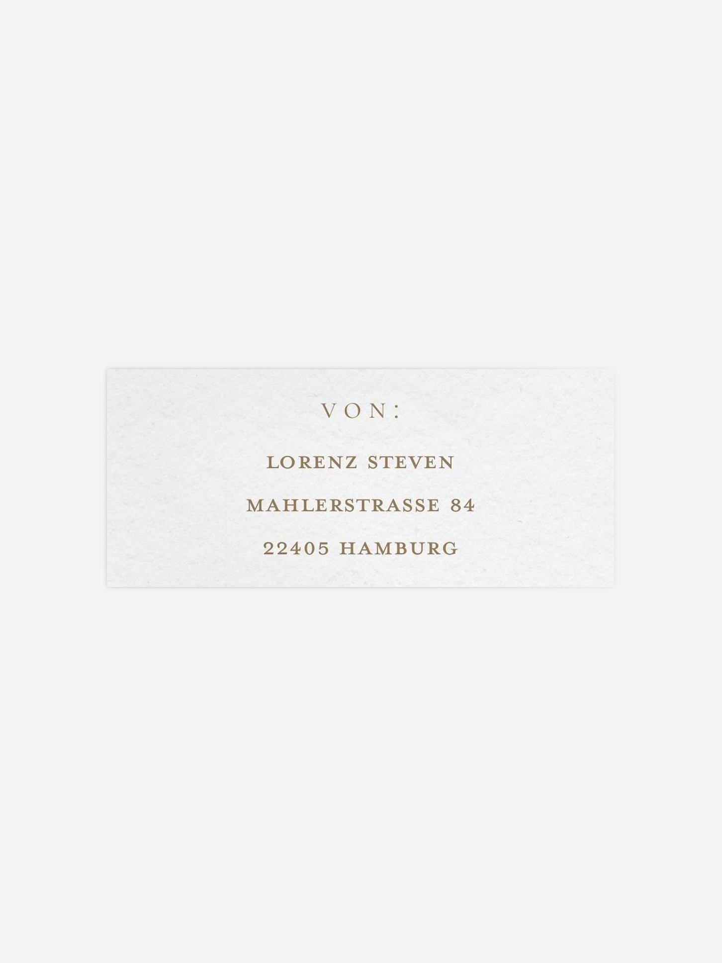 Absenderaufkleber Konfirmation und Kommunion Elegant Lettering