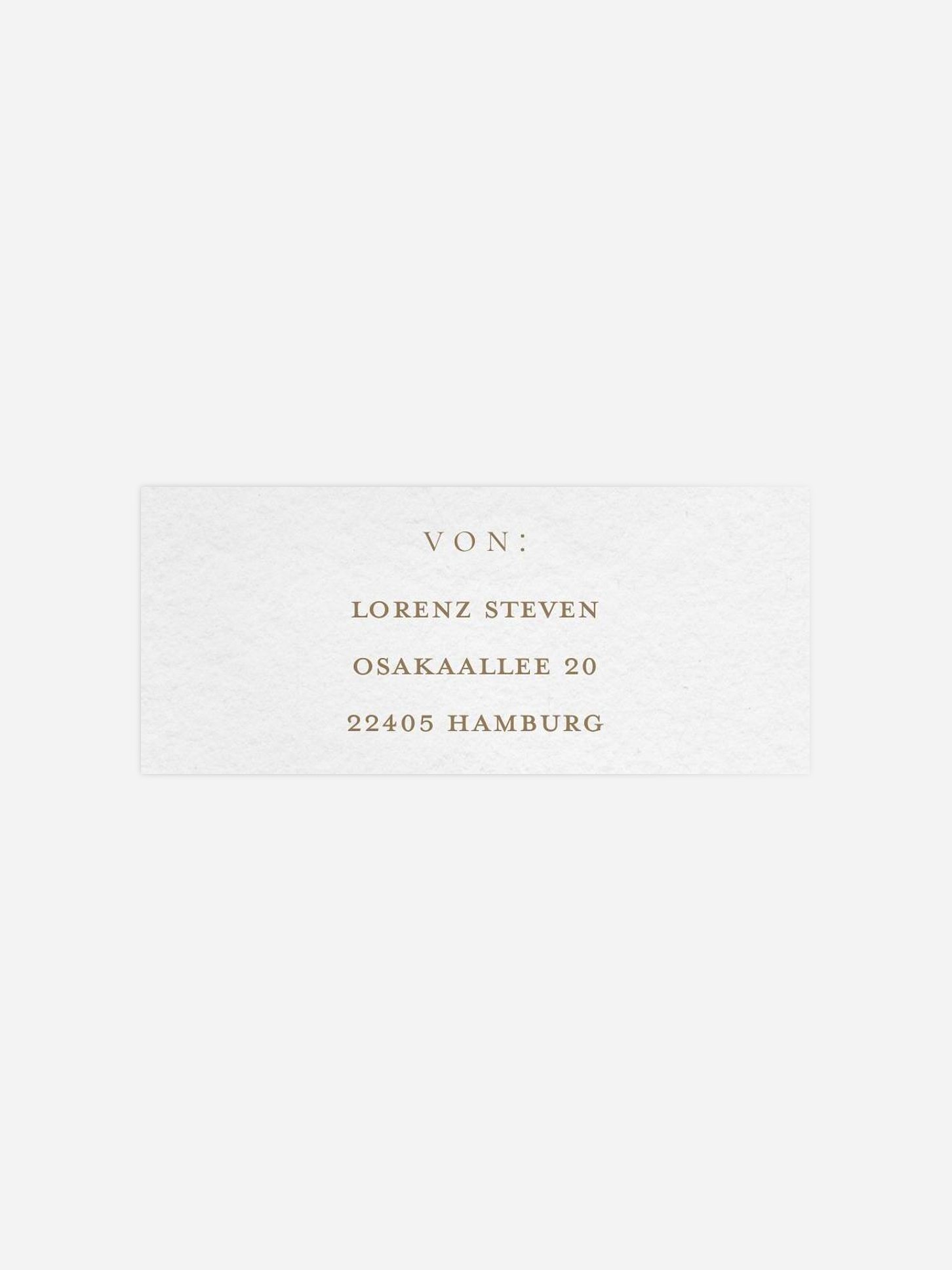 Absenderaufkleber Konfirmation und Kommunion Elegant Lettering