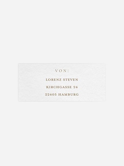 Absenderaufkleber Konfirmation und Kommunion Elegant Lettering