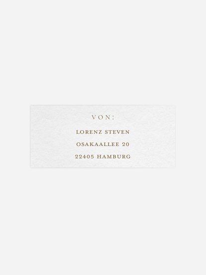 Absenderaufkleber Konfirmation und Kommunion Elegant Lettering