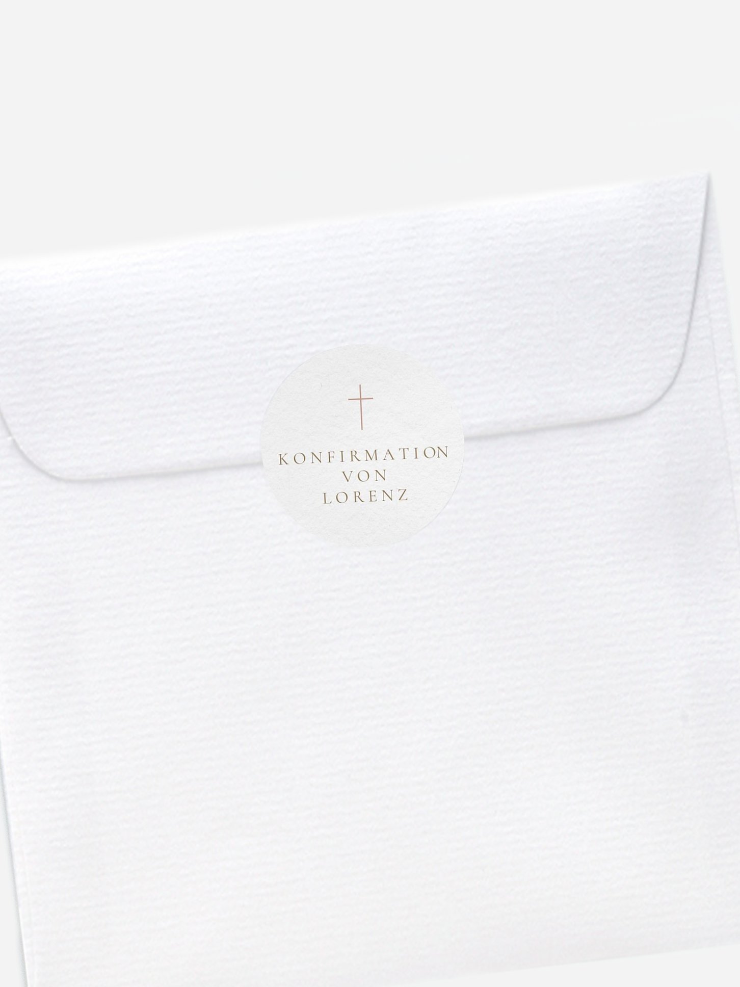 Aufkleber Kommunion Konfirmation Elegant Lettering