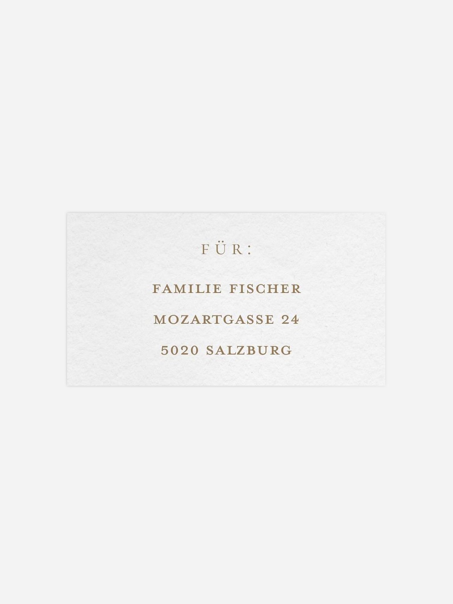 Empfängeraufkleber Konfirmation und Kommunion Elegant Lettering