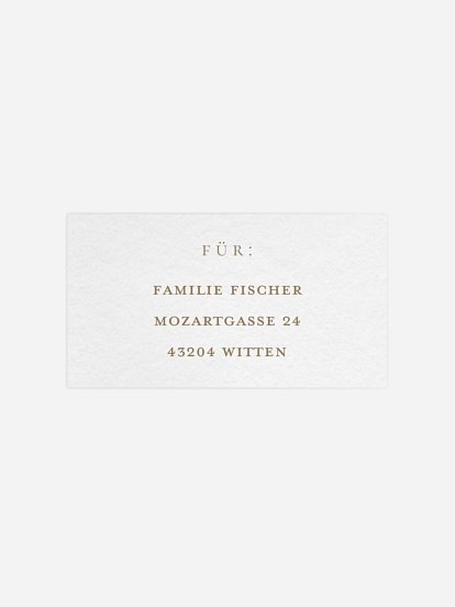 Empfängeraufkleber Konfirmation und Kommunion Elegant Lettering
