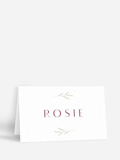 Tischkarte Kommunion Blättersegen