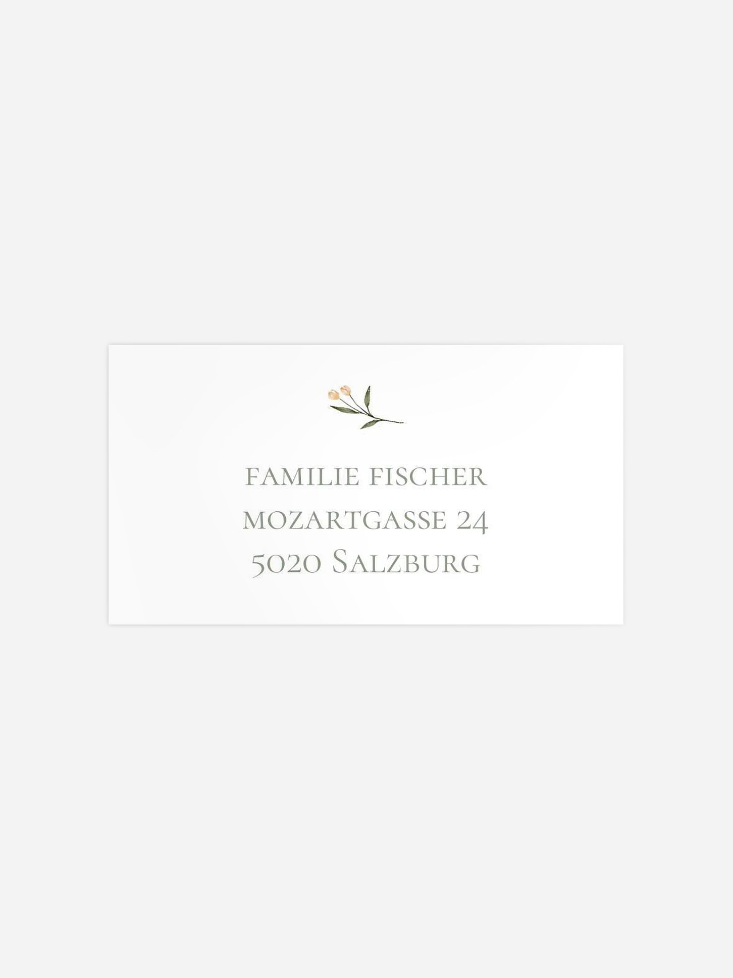 Empfängeraufkleber Konfirmation und Kommunion Blättersegen