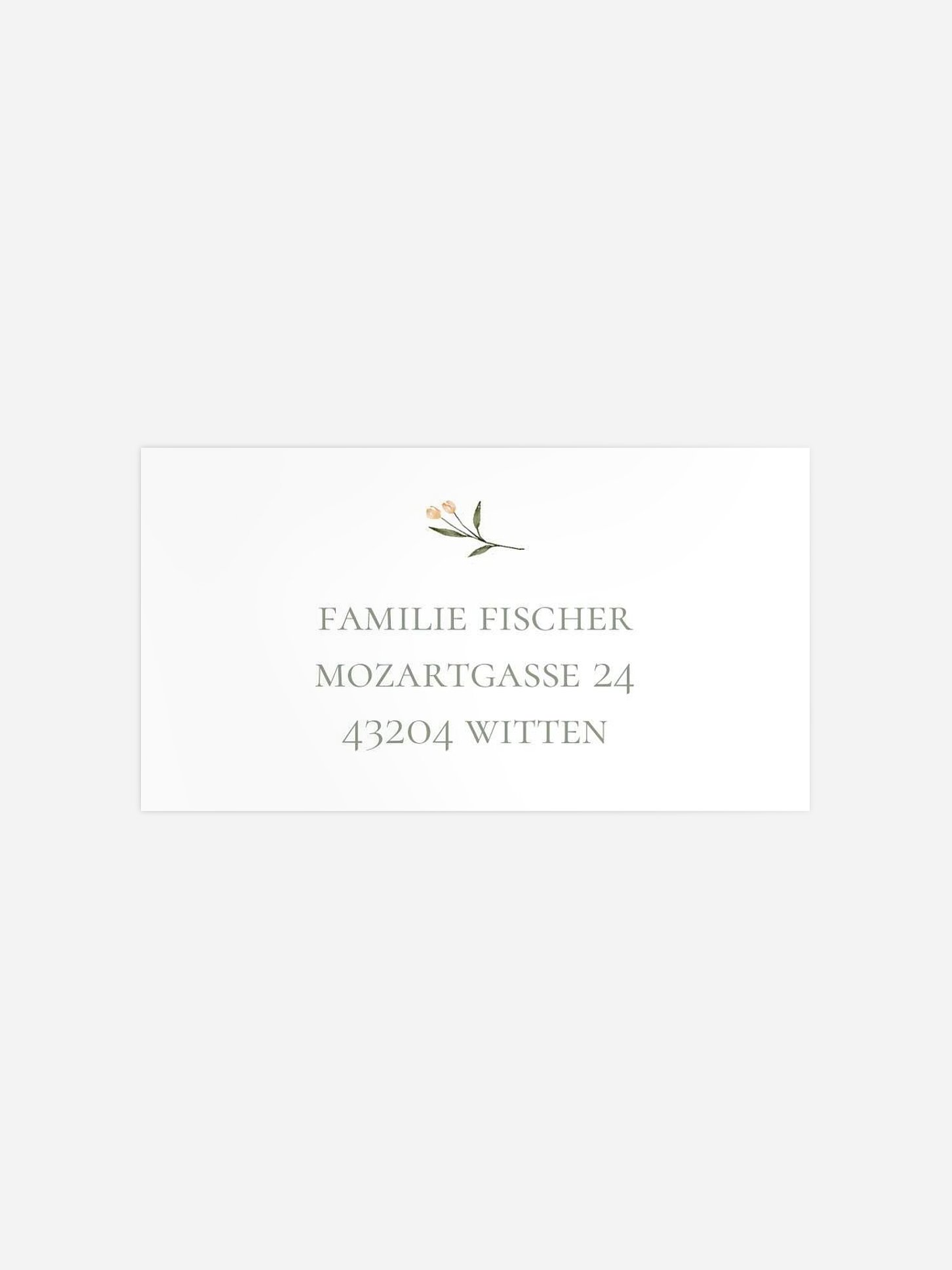 Empfängeraufkleber Konfirmation und Kommunion Blättersegen