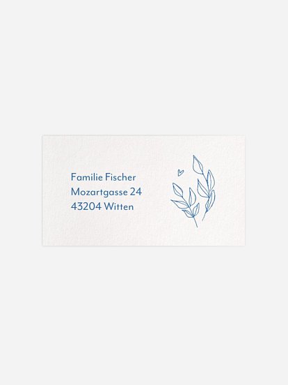 Empfängeraufkleber Taufe Blissful Symbols