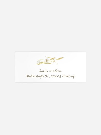 Absenderaufkleber Konfirmation und Kommunion Floral Blessings