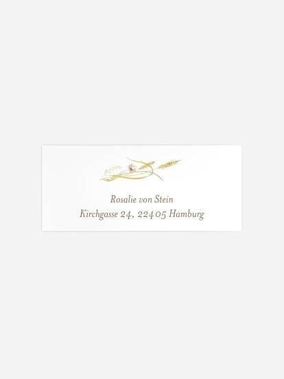 Absenderaufkleber Konfirmation und Kommunion Floral Blessings