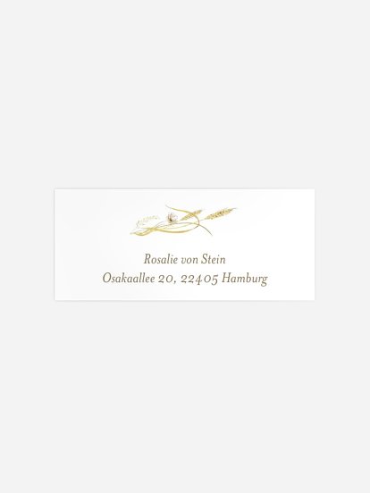 Absenderaufkleber Konfirmation und Kommunion Floral Blessings