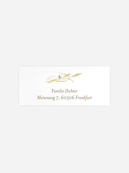 Absenderaufkleber Taufe Floral Blessings