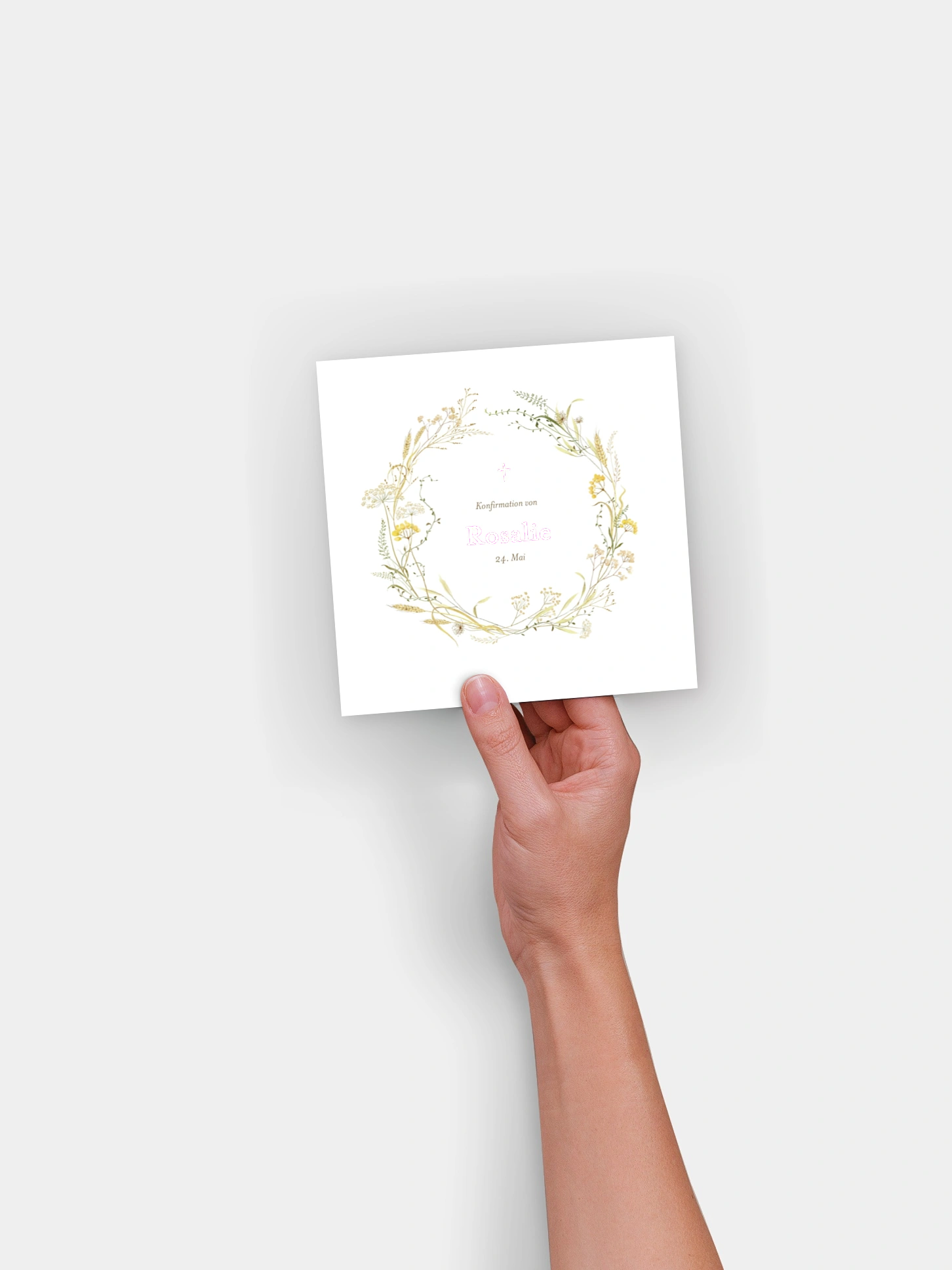 Konfirmationseinladung Floral Blessings