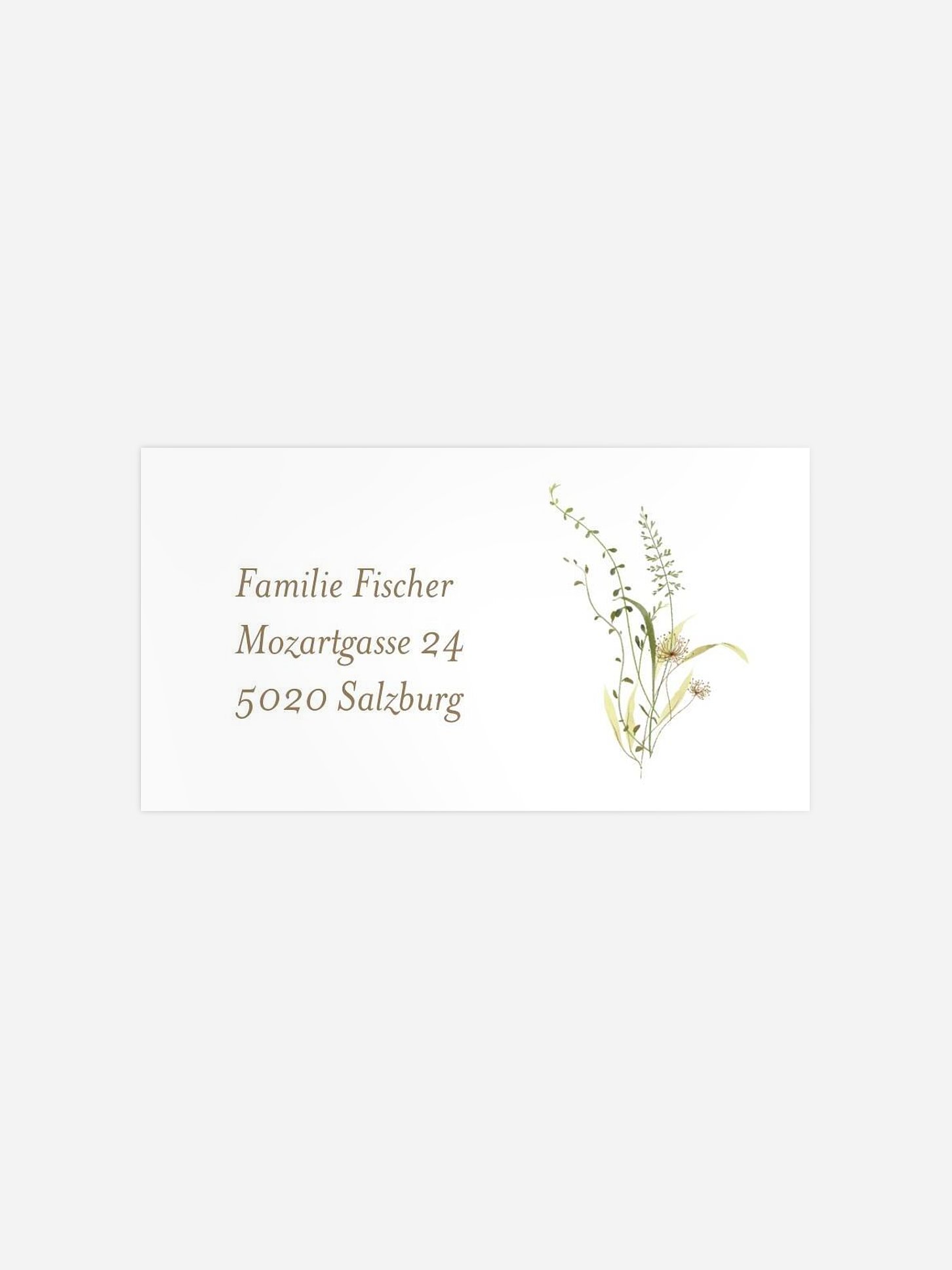 Empfängeraufkleber Konfirmation und Kommunion Floral Blessings