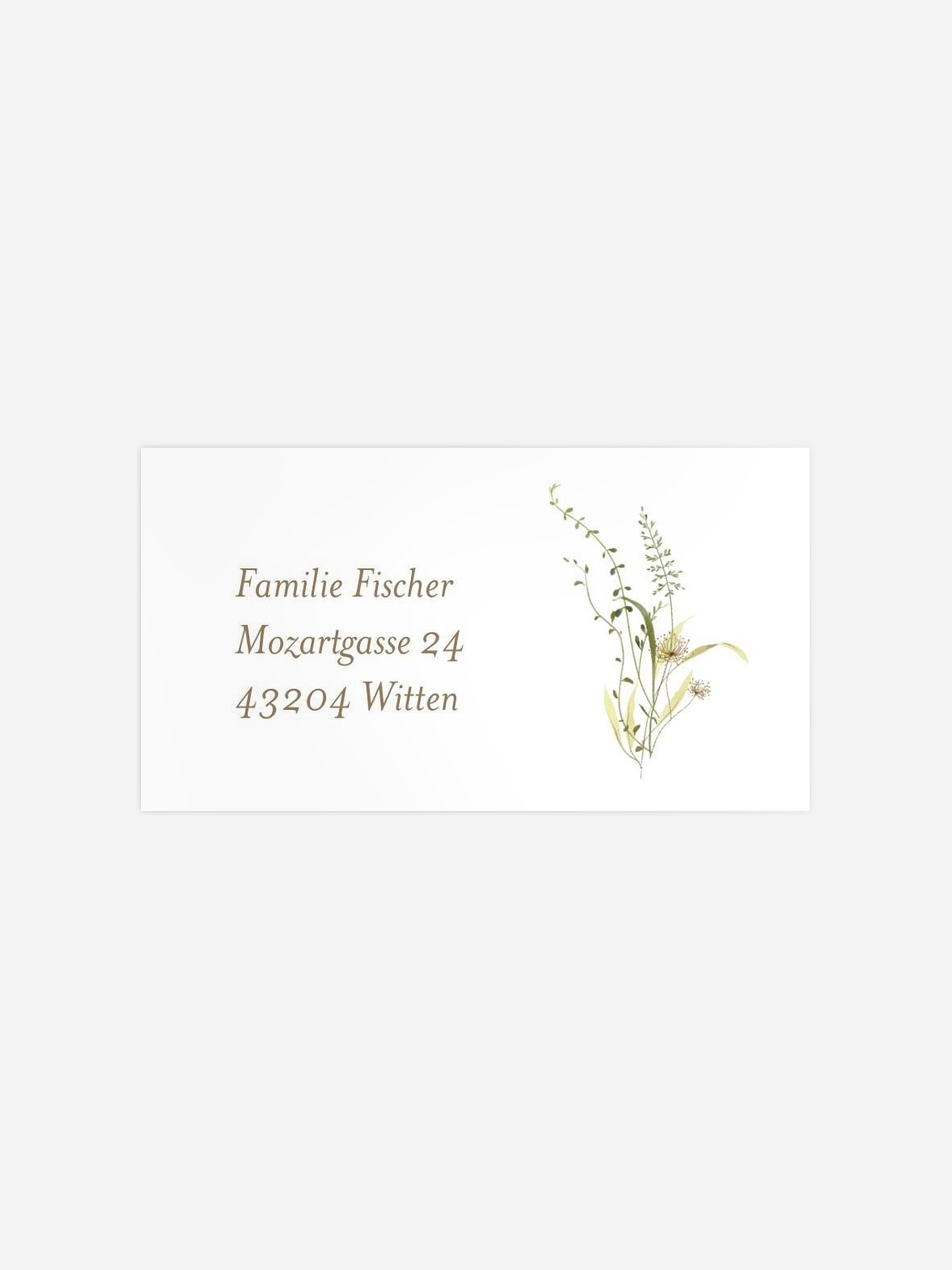 Empfängeraufkleber Konfirmation und Kommunion Floral Blessings
