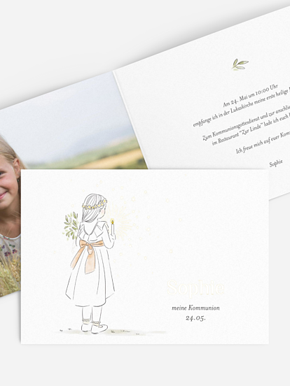 Kommunionseinladung Blessed Journey