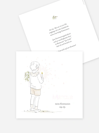 Kommunionseinladung Blessed Journey