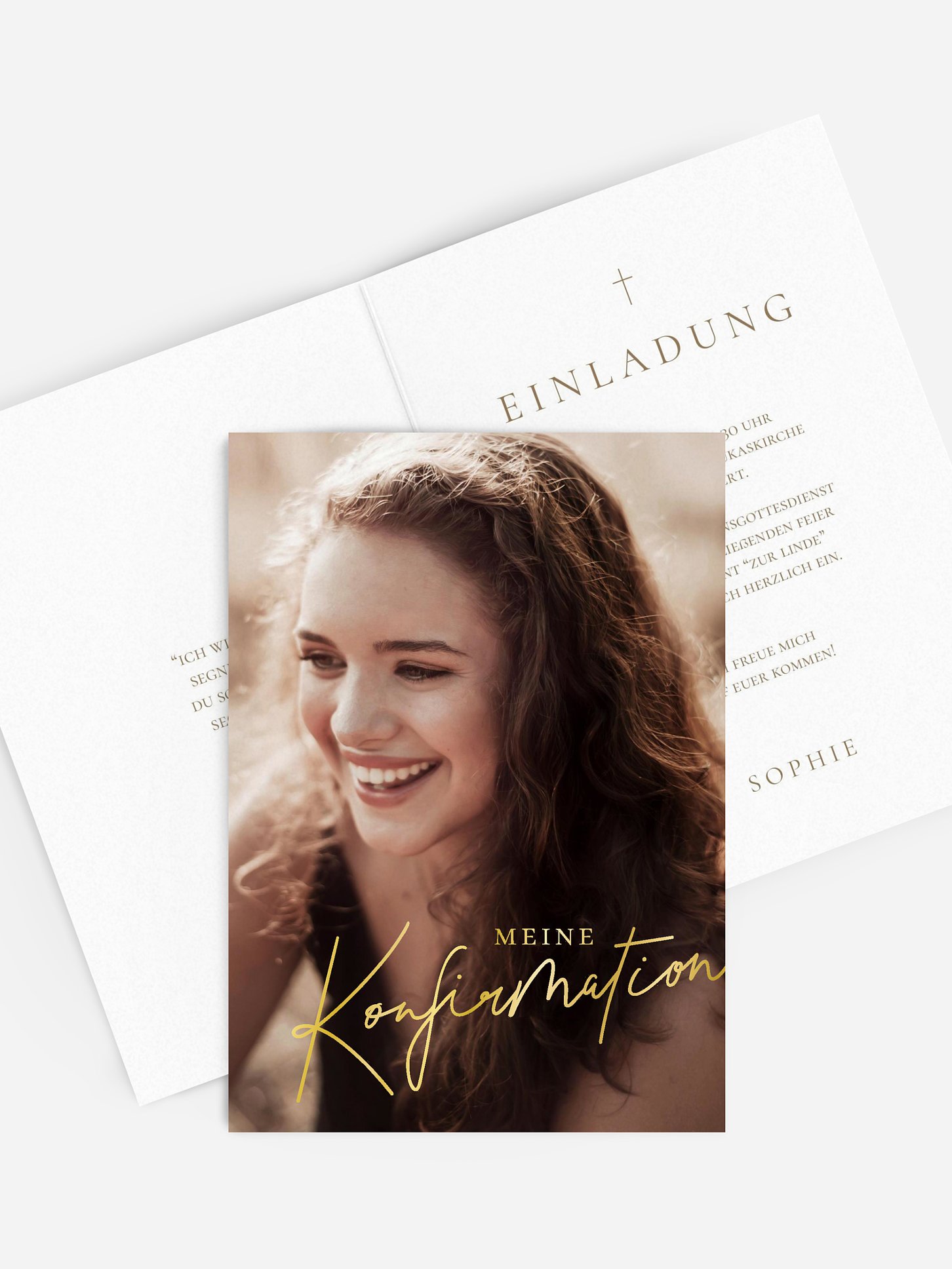 Konfirmationseinladung Glaubensfreude