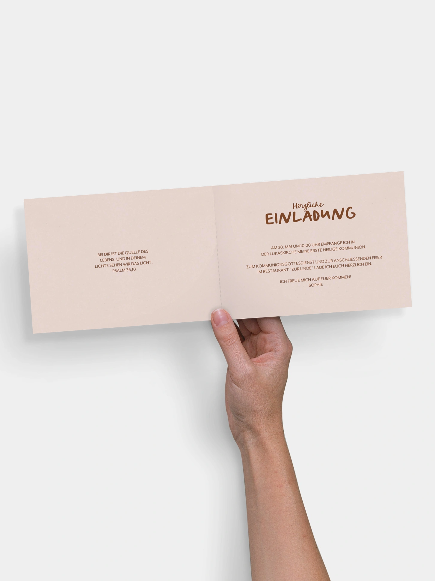 Kommunionseinladung Segenstag