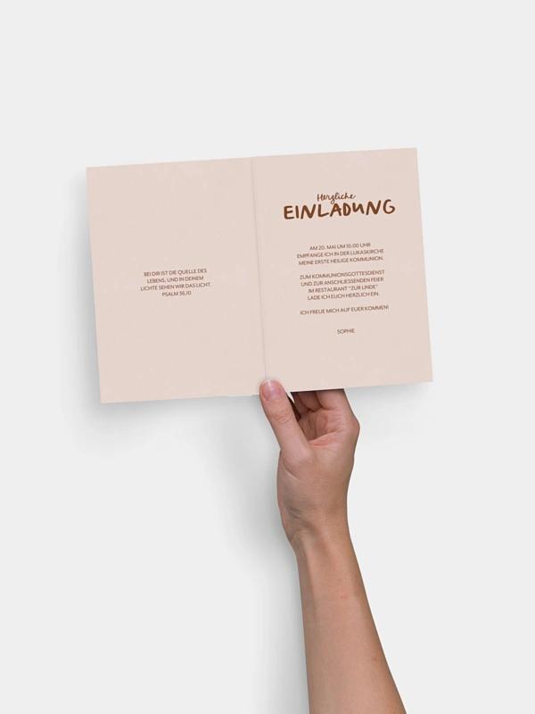 Kommunionseinladung Segenstag