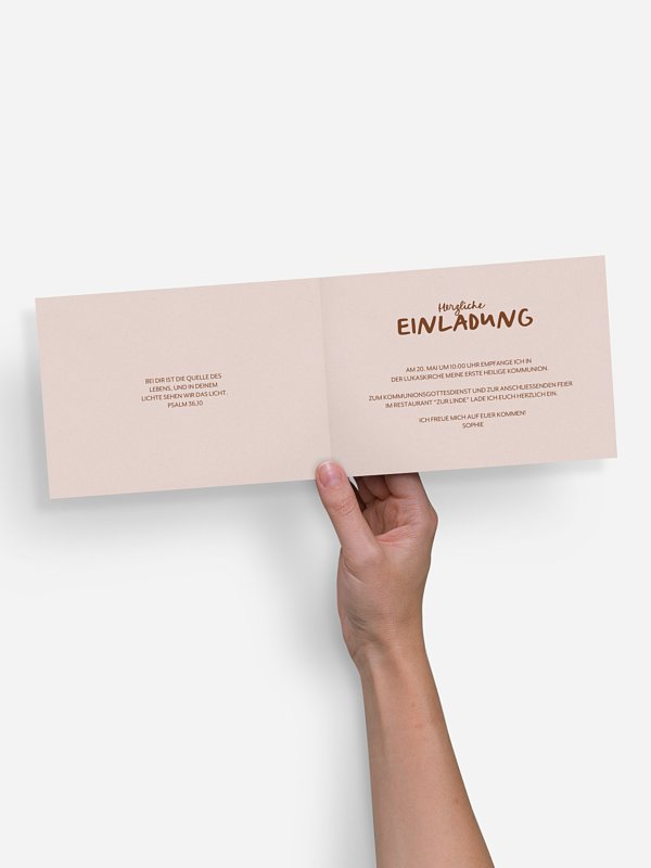 Kommunionseinladung Segenstag