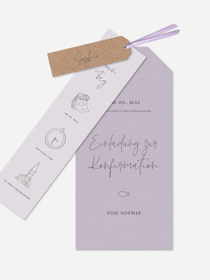 Konfirmationseinladung Holy Icons