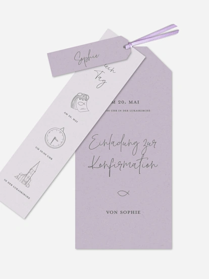 Konfirmationseinladung Holy Icons