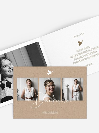 Danksagung Konfirmation Festlicher Tag