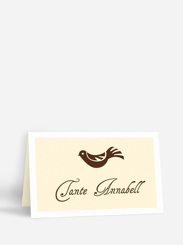 Tischkarte Hochzeit Birdsong