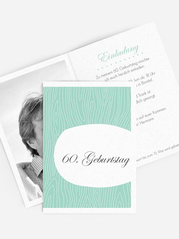Einladung 60. Geburtstag Grove