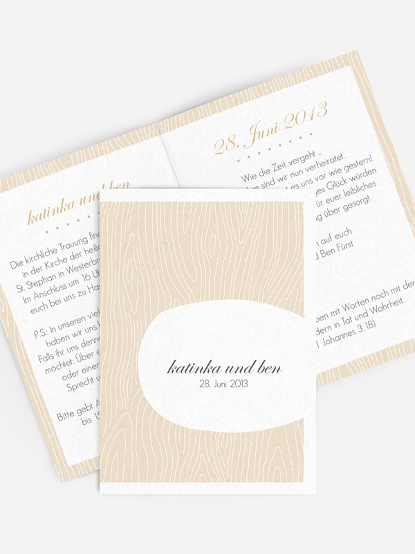 Einladung zur Goldenen Hochzeit Grove