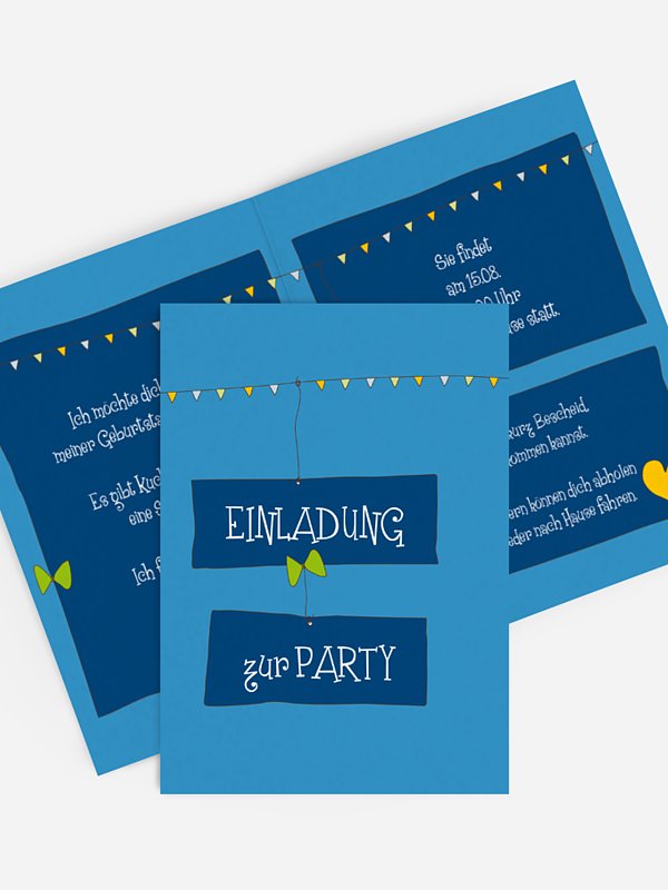 Kindergeburtstagseinladung Girlande