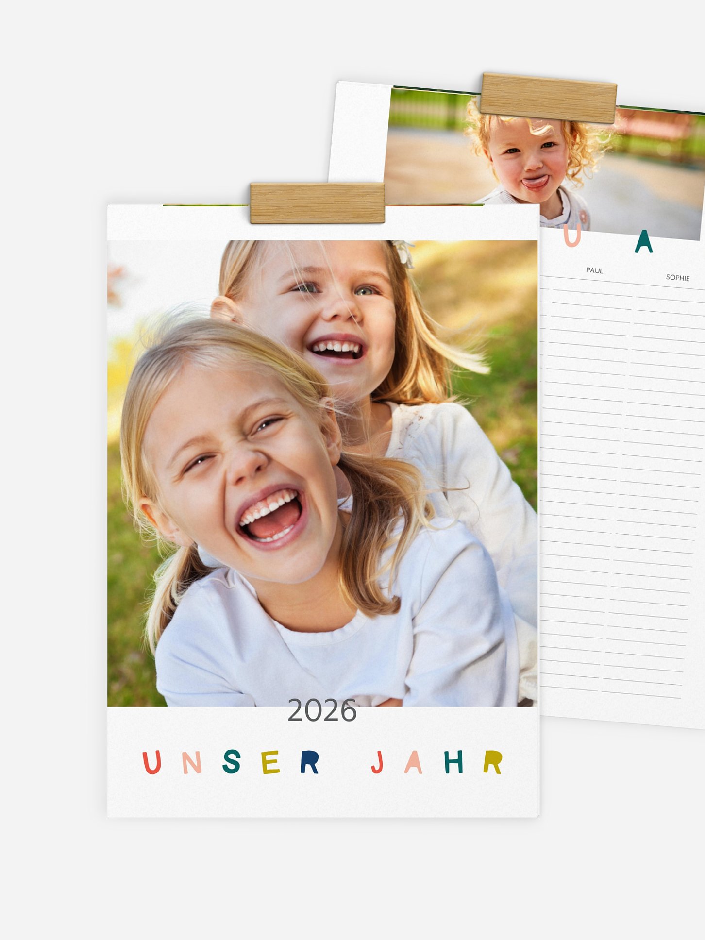 Familienkalender Buntes Jahr 4 Spalten