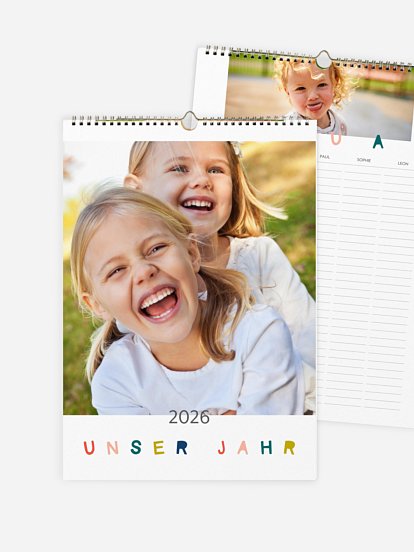 Familienkalender Buntes Jahr 5 Spalten