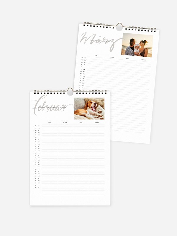 Familienkalender Calligraphy Year 4 Spalten