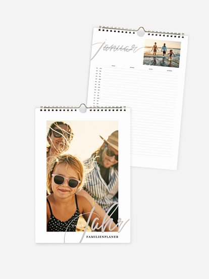 Familienkalender Calligraphy Year 4 Spalten