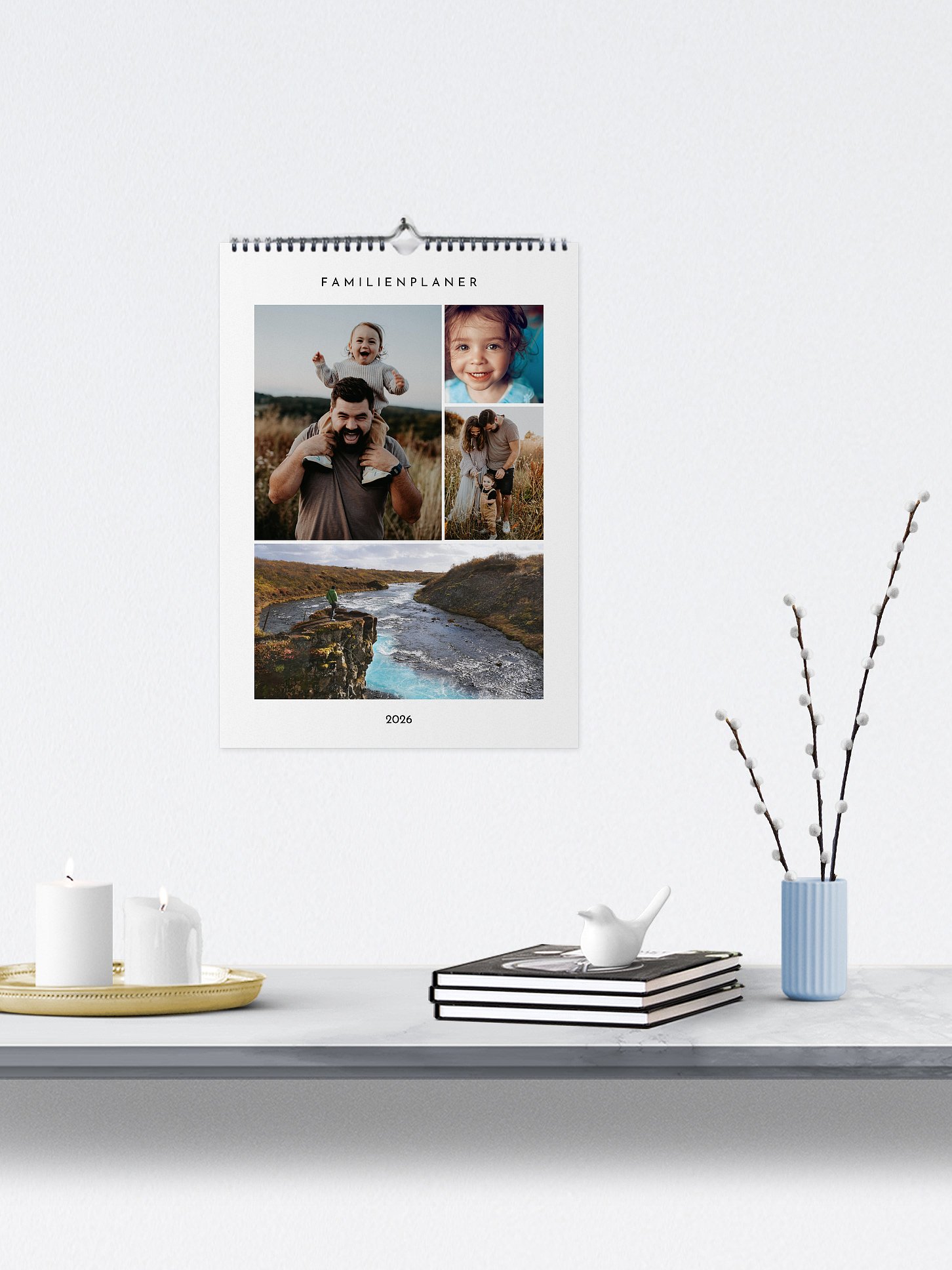 Familienkalender Minimalistic 4 Spalten