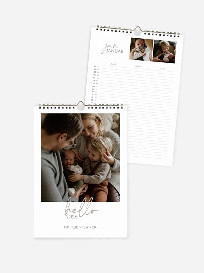 Familienkalender Unsere Zeit 3 Spalten