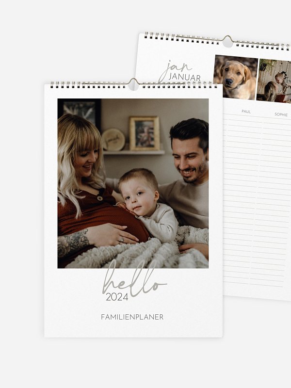 Familienkalender Unsere Zeit 4 Spalten